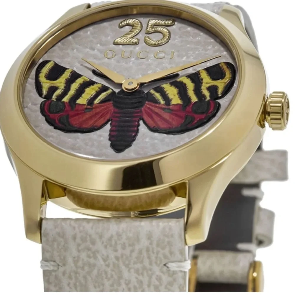 Gucci White Butterfly 🦋 Watch